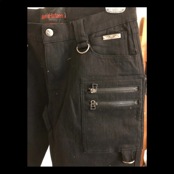 Queen Of Darkness Gothic Jeans Size 10 - Picture 3 of 8
